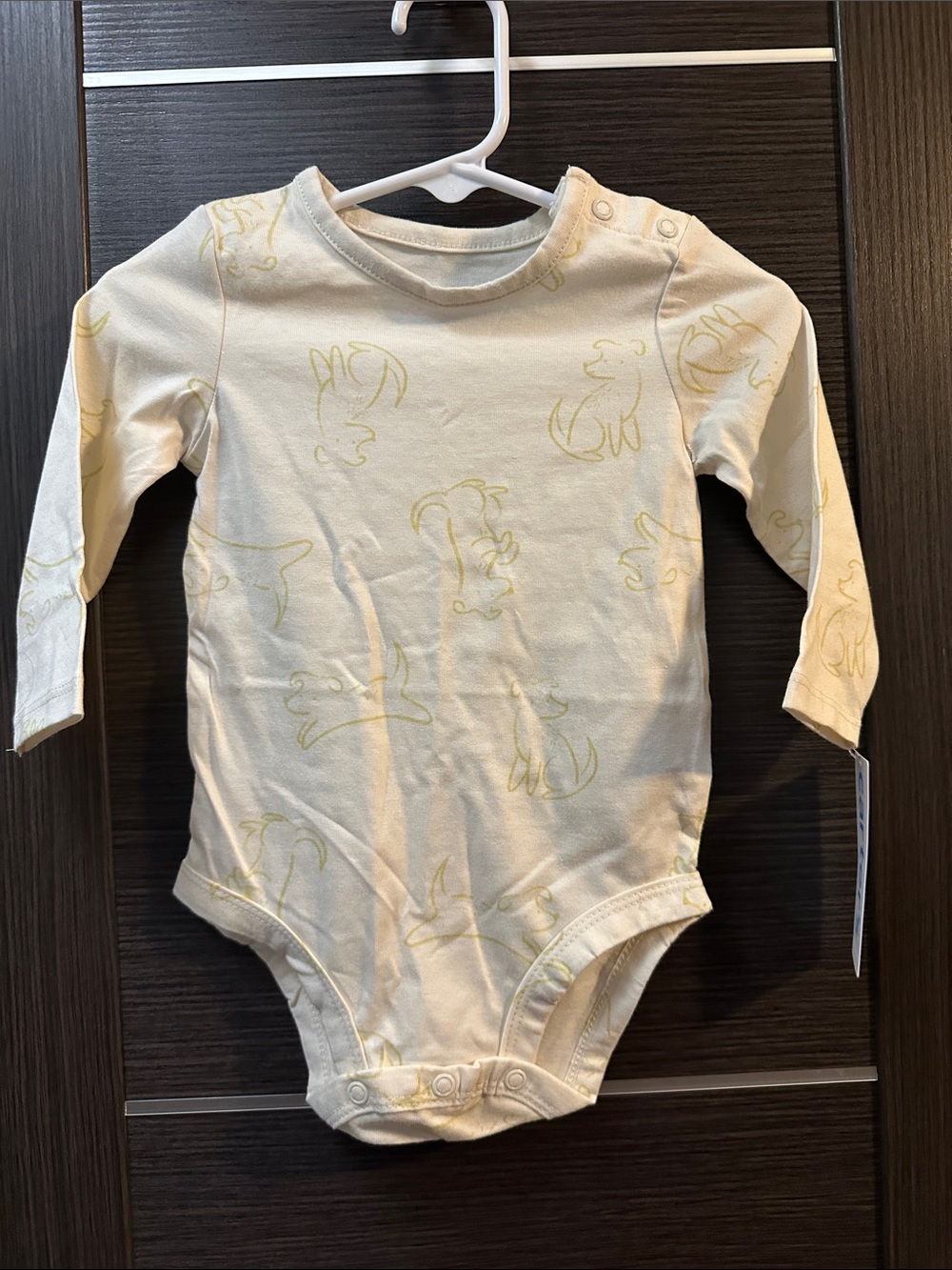Carter’s Dog Print Long Sleeve Bodysuit Onesie